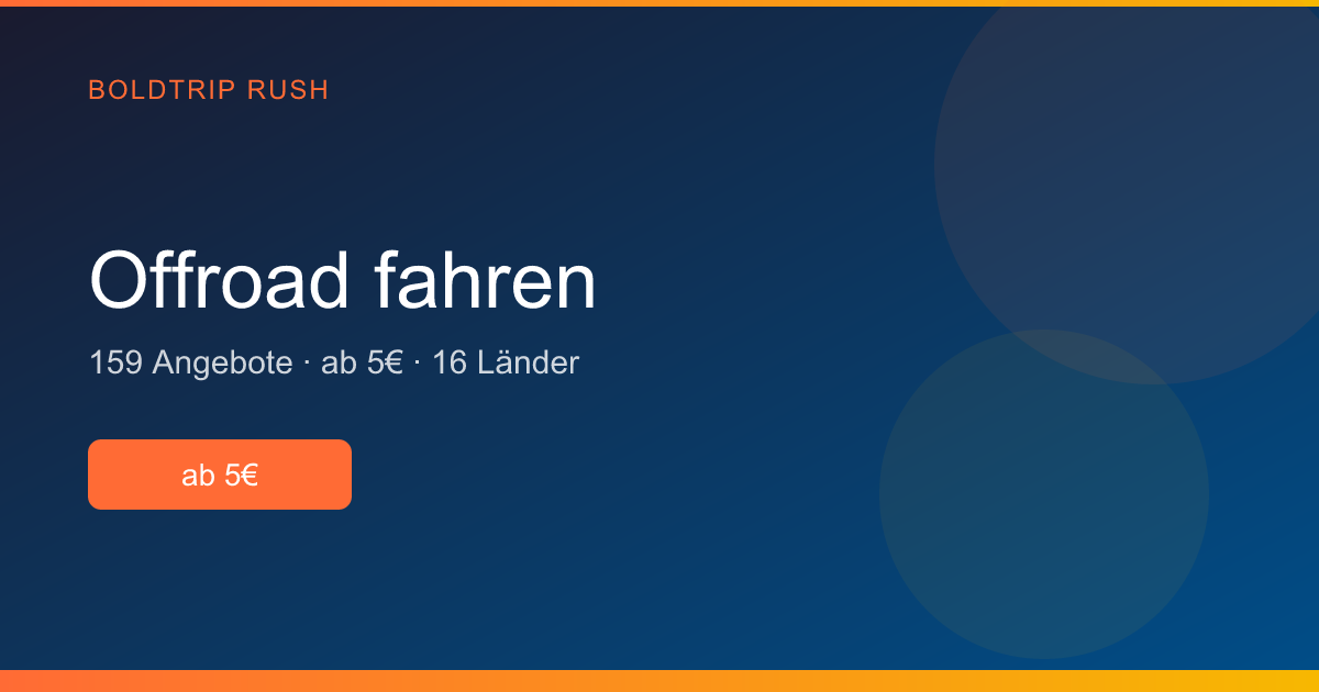 Offroad fahren: 277 Angebote ab 5€ | BoldTrip Rush